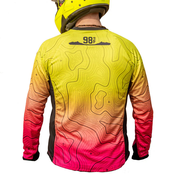 Moto Jersey Escape Canyon - Yellow, Pink
