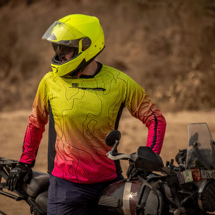 Moto Jersey Escape Canyon - Yellow, Pink