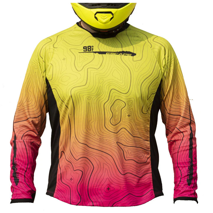 Moto Jersey Escape Canyon - Yellow, Pink