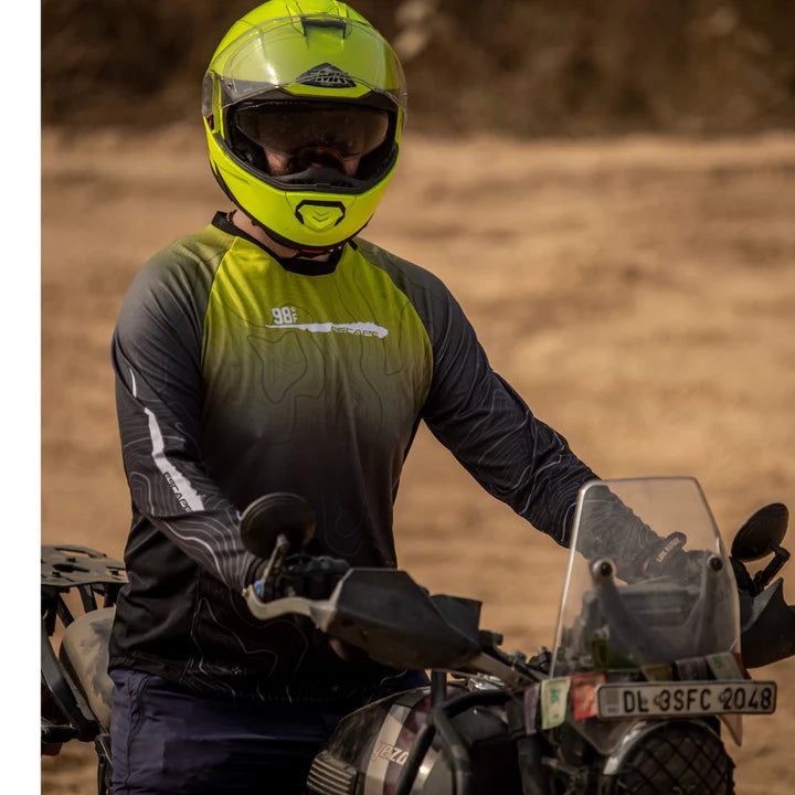 Moto Jersey Escape Canyon - Yellow, Grey